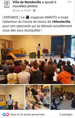 spectacle centre de loisirs